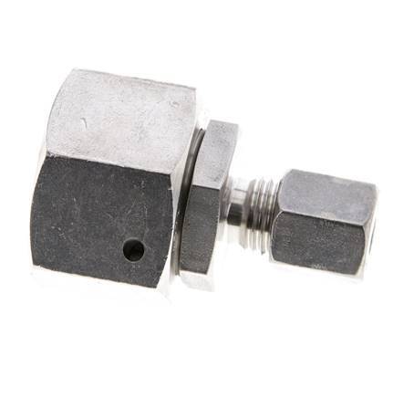 6S & 20S Stainless Steel Straight Cutting Fitting with Swivel 400 bar FKM O-ring Sealing Cone ISO 8434-1