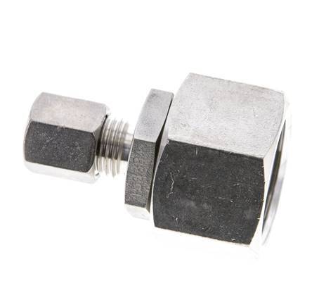 6S & 20S Stainless Steel Straight Cutting Fitting with Swivel 400 bar FKM O-ring Sealing Cone ISO 8434-1