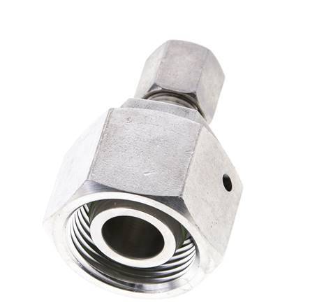 6S & 20S Stainless Steel Straight Cutting Fitting with Swivel 400 bar FKM O-ring Sealing Cone ISO 8434-1