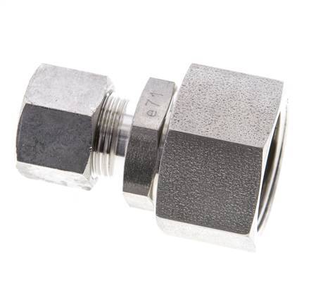 12S & 20S Stainless Steel Straight Cutting Fitting with Swivel 400 bar FKM O-ring Sealing Cone ISO 8434-1