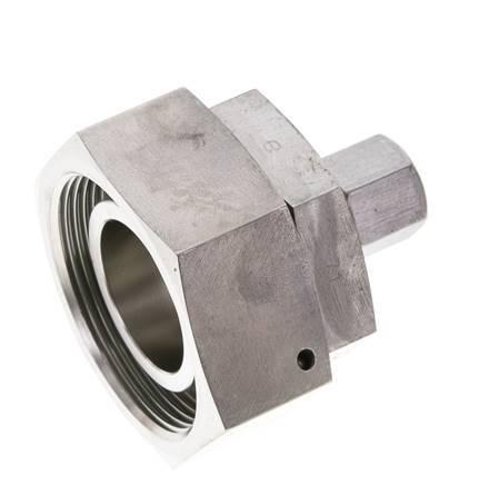 8S & 38S Stainless Steel Straight Cutting Fitting with Swivel 315 bar FKM O-ring Sealing Cone ISO 8434-1