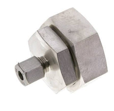 8S & 38S Stainless Steel Straight Cutting Fitting with Swivel 315 bar FKM O-ring Sealing Cone ISO 8434-1