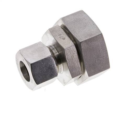 20S & 38S Stainless Steel Straight Cutting Fitting with Swivel 315 bar FKM O-ring Sealing Cone ISO 8434-1