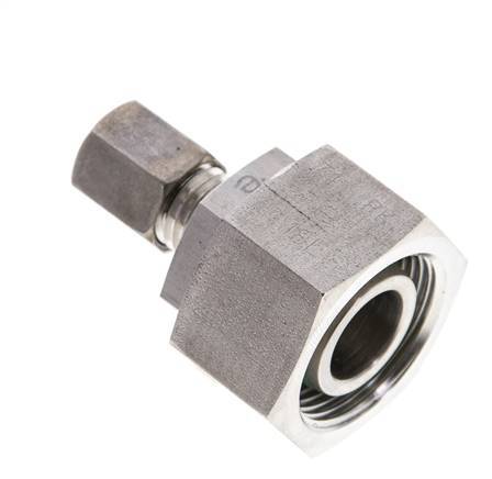 6L & 18L Stainless Steel Straight Compression Fitting with Swivel 315 bar FKM O-ring Sealing Cone ISO 8434-1