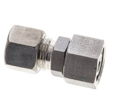 10S & 12S Stainless Steel Straight Compression Fitting with Swivel 400 bar FKM O-ring Sealing Cone ISO 8434-1