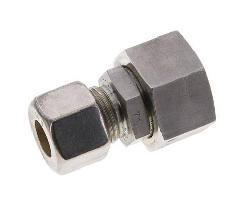 14S & 20S Stainless Steel Straight Compression Fitting with Swivel 250 bar FKM O-ring Sealing Cone ISO 8434-1