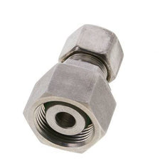 14S & 20S Stainless Steel Straight Compression Fitting with Swivel 250 bar FKM O-ring Sealing Cone ISO 8434-1