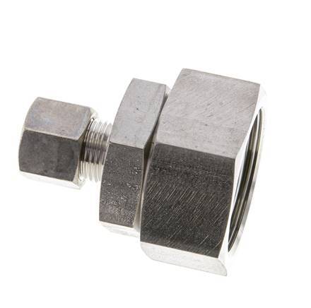 10S & 30S Stainless Steel Straight Compression Fitting with Swivel 250 bar FKM O-ring Sealing Cone ISO 8434-1