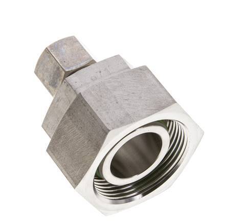 10S & 30S Stainless Steel Straight Compression Fitting with Swivel 250 bar FKM O-ring Sealing Cone ISO 8434-1