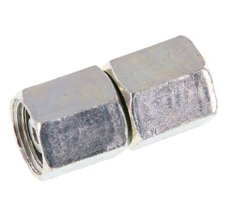 6L Verzinkt Stalen Rechte met Draaidoorvoer 315bar NBR O-ring en Afdichtconus ISO 8434-1