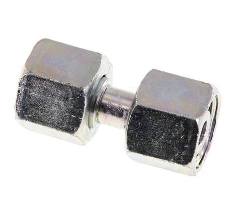 10L Zink plated Steel Straight with Swivel 315 bar NBR O-ring Sealing Cone ISO 8434-1