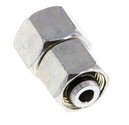 10L & 12L Verzinkt Stalen Rechte met Draaidoorvoer 315bar NBR O-ring en Afdichtconus ISO 8434-1