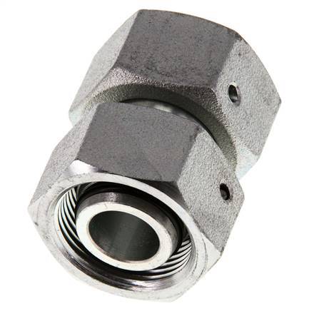 18L Zink plated Steel Straight with Swivel 315 bar NBR O-ring Sealing Cone ISO 8434-1