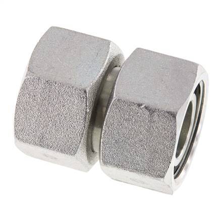 22L Zink plated Steel Straight with Swivel 160 bar NBR O-ring Sealing Cone ISO 8434-1