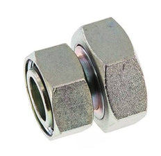 35L & 42L Verzinkt Stalen Rechte met Draaidoorvoer 160bar NBR O-ring en Afdichtconus ISO 8434-1