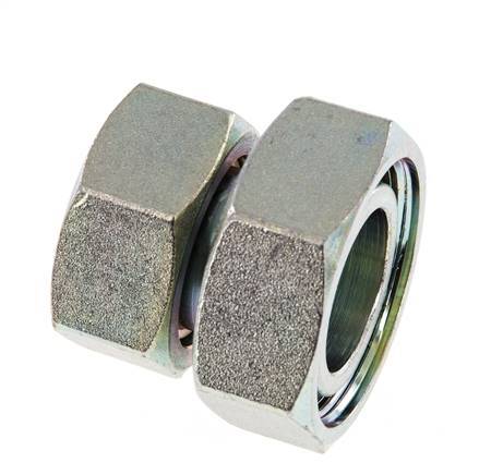 35L & 42L Verzinkt Stalen Rechte met Draaidoorvoer 160bar NBR O-ring en Afdichtconus ISO 8434-1