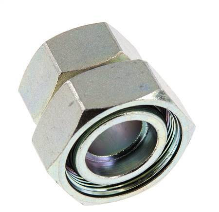 35L & 42L Verzinkt Stalen Rechte met Draaidoorvoer 160bar NBR O-ring en Afdichtconus ISO 8434-1