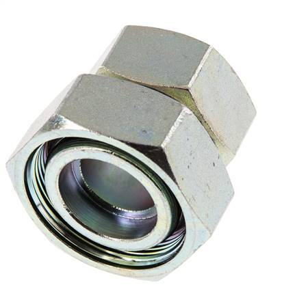 35L & 42L Verzinkt Stalen Rechte met Draaidoorvoer 160bar NBR O-ring en Afdichtconus ISO 8434-1