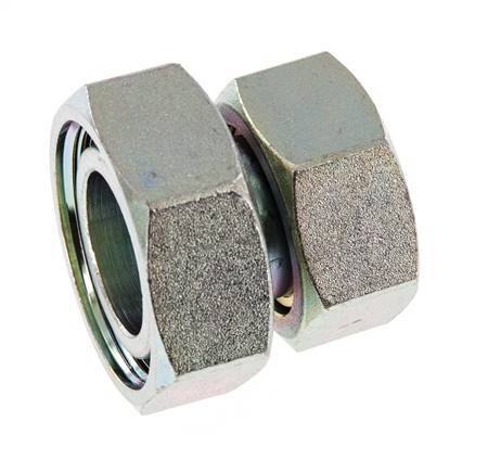 35L & 42L Verzinkt Stalen Rechte met Draaidoorvoer 160bar NBR O-ring en Afdichtconus ISO 8434-1