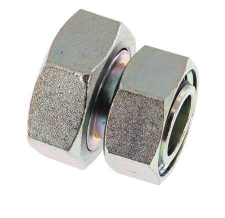 35L & 42L Verzinkt Stalen Rechte met Draaidoorvoer 160bar NBR O-ring en Afdichtconus ISO 8434-1