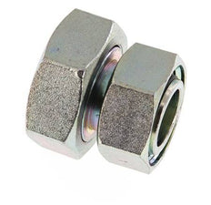 35L & 42L Verzinkt Stalen Rechte met Draaidoorvoer 160bar NBR O-ring en Afdichtconus ISO 8434-1