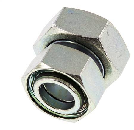 35L & 42L Verzinkt Stalen Rechte met Draaidoorvoer 160bar NBR O-ring en Afdichtconus ISO 8434-1