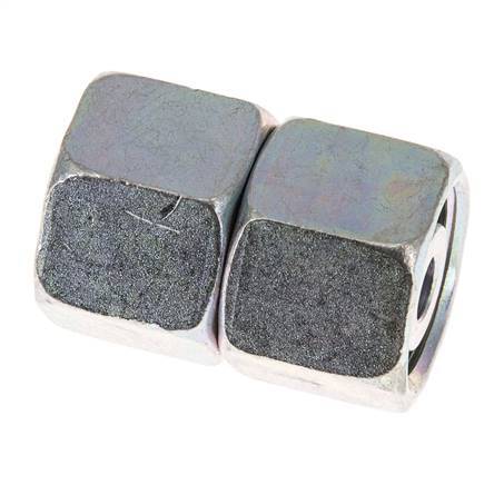 14S Verzinkt Stalen Rechte met Draaidoorvoer 630bar NBR O-ring en Afdichtconus ISO 8434-1