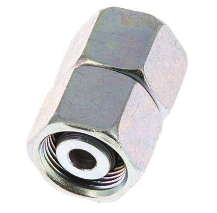 14S Verzinkt Stalen Rechte met Draaidoorvoer 630bar NBR O-ring en Afdichtconus ISO 8434-1