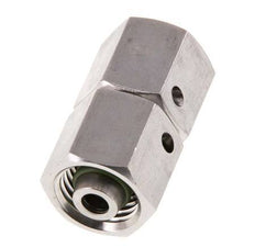 8L RVS Rechte met Draaidoorvoer 315bar FKM O-ring en Afdichtconus ISO 8434-1