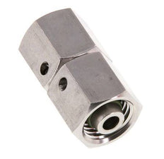 8L RVS Rechte met Draaidoorvoer 315bar FKM O-ring en Afdichtconus ISO 8434-1