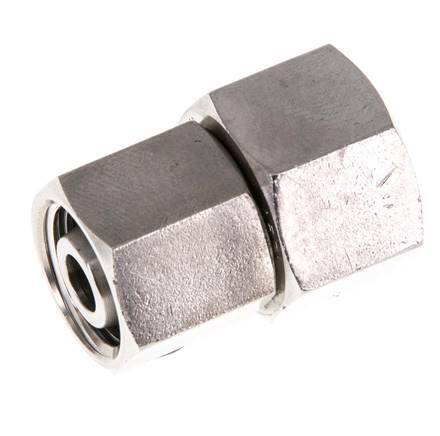 10L & 12L RVS Rechte met Draaidoorvoer 315bar FKM O-ring en Afdichtconus ISO 8434-1