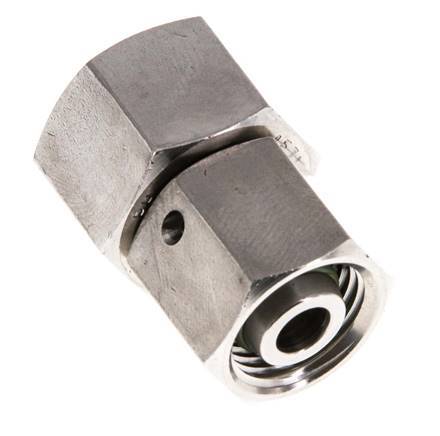 10L & 12L RVS Rechte met Draaidoorvoer 315bar FKM O-ring en Afdichtconus ISO 8434-1