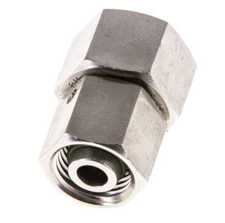 10L & 12L RVS Rechte met Draaidoorvoer 315bar FKM O-ring en Afdichtconus ISO 8434-1