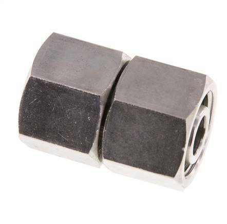 12L RVS Rechte met Draaidoorvoer 315bar FKM O-ring en Afdichtconus ISO 8434-1