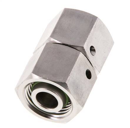 12L RVS Rechte met Draaidoorvoer 315bar FKM O-ring en Afdichtconus ISO 8434-1