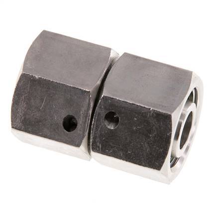 12L RVS Rechte met Draaidoorvoer 315bar FKM O-ring en Afdichtconus ISO 8434-1