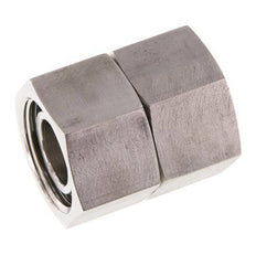 22L RVS Rechte met Draaidoorvoer 160bar FKM O-ring en Afdichtconus ISO 8434-1