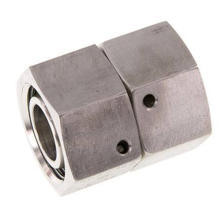 22L RVS Rechte met Draaidoorvoer 160bar FKM O-ring en Afdichtconus ISO 8434-1