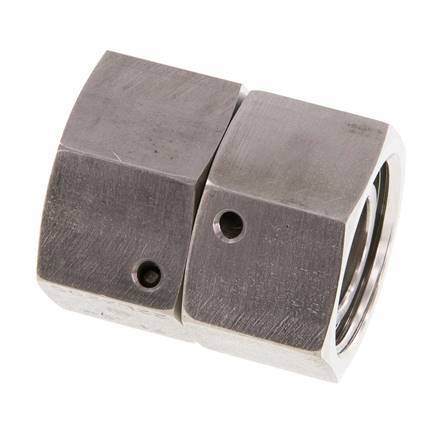 22L RVS Rechte met Draaidoorvoer 160bar FKM O-ring en Afdichtconus ISO 8434-1