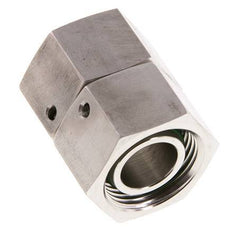 22L RVS Rechte met Draaidoorvoer 160bar FKM O-ring en Afdichtconus ISO 8434-1