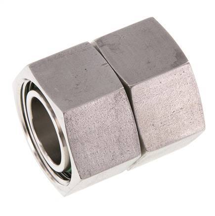 28L RVS Rechte met Draaidoorvoer 160bar FKM O-ring en Afdichtconus ISO 8434-1