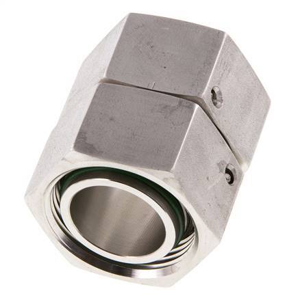 28L RVS Rechte met Draaidoorvoer 160bar FKM O-ring en Afdichtconus ISO 8434-1