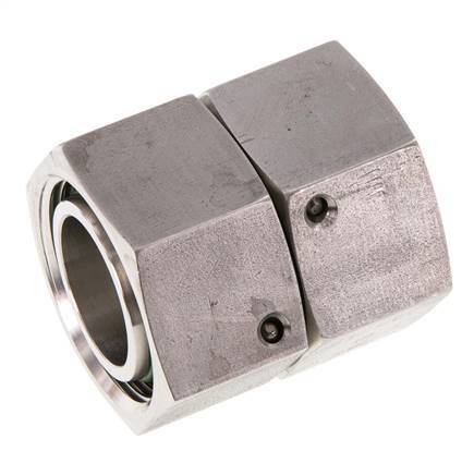 28L RVS Rechte met Draaidoorvoer 160bar FKM O-ring en Afdichtconus ISO 8434-1