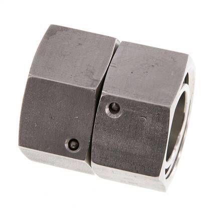 28L RVS Rechte met Draaidoorvoer 160bar FKM O-ring en Afdichtconus ISO 8434-1