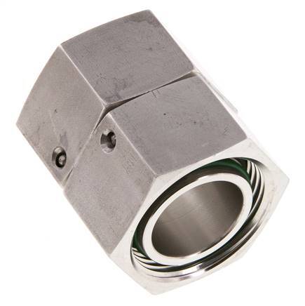 28L RVS Rechte met Draaidoorvoer 160bar FKM O-ring en Afdichtconus ISO 8434-1