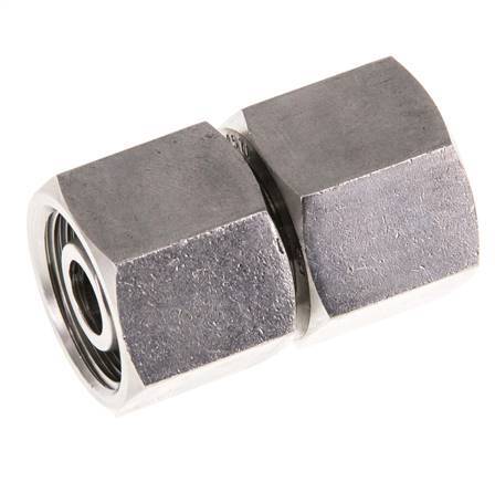 12S RVS Rechte met Draaidoorvoer 630bar FKM O-ring en Afdichtconus ISO 8434-1