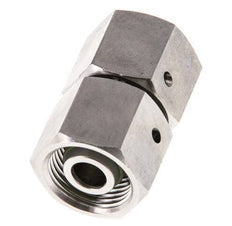 12S RVS Rechte met Draaidoorvoer 630bar FKM O-ring en Afdichtconus ISO 8434-1