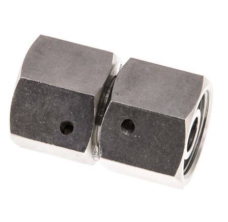 12S RVS Rechte met Draaidoorvoer 630bar FKM O-ring en Afdichtconus ISO 8434-1