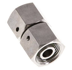 12S RVS Rechte met Draaidoorvoer 630bar FKM O-ring en Afdichtconus ISO 8434-1