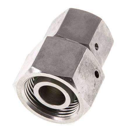 16S & 20S RVS Rechte met Draaidoorvoer 400bar FKM O-ring en Afdichtconus ISO 8434-1